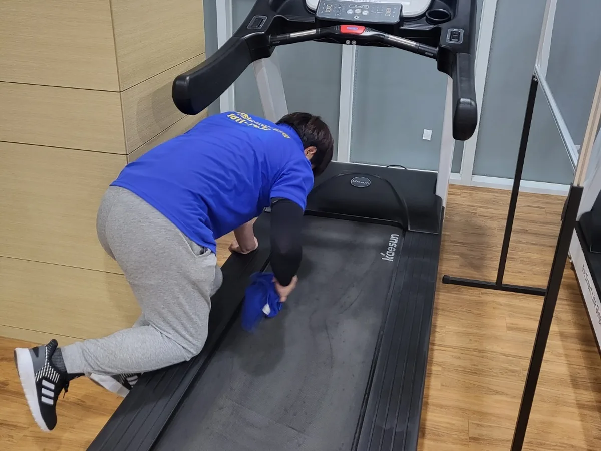 양주시 마전동 피트니스 라커 검사실 위생청소 사례 - 행진크린